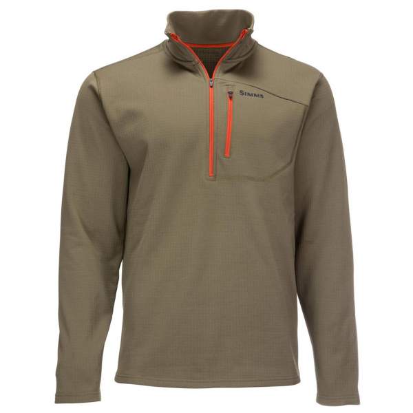 Simms Thermal 1-4 Zip Top, Dark Stone