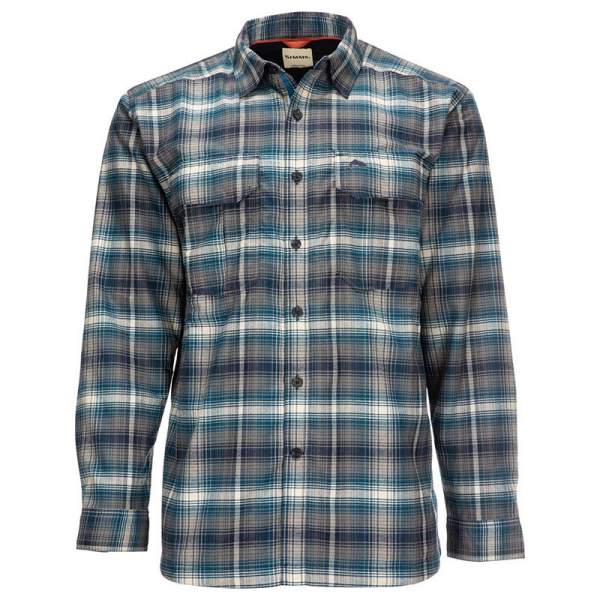 Simms Coldweather LS Shirt, Atlantis Steel Plaid