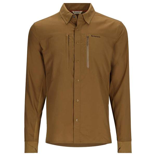 Simms Intruder BiComp Fishing Shirt, Driftwood