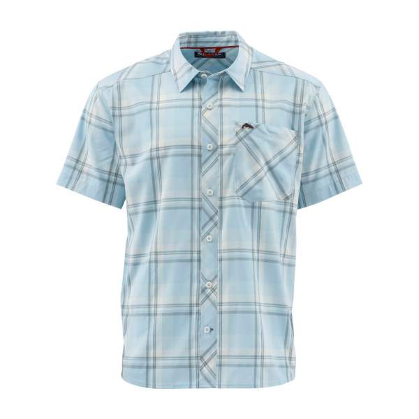 Simms Outpost SS Shirt, Mist Plaid