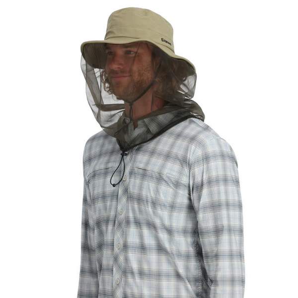 Simms BugStopper Net Sombrero, Stone