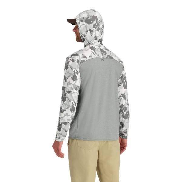 Simms Bugstopper Solarflex Hoody, Cinder-Regiment Camo Cinder