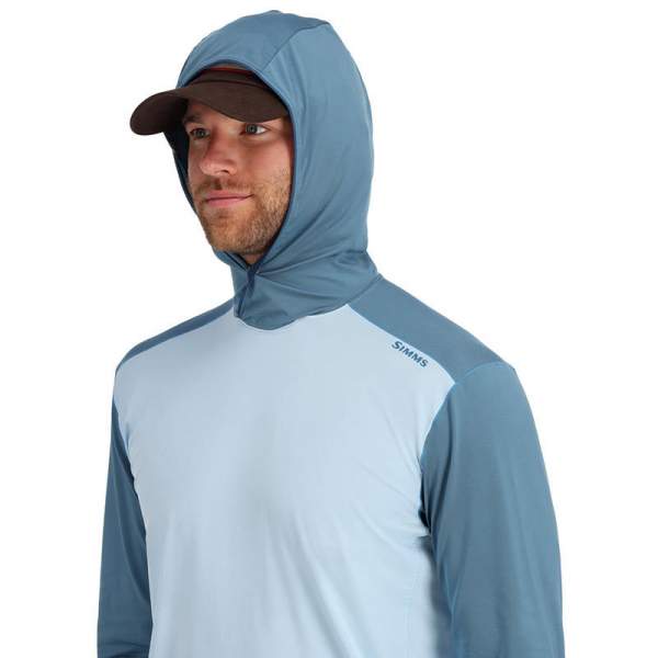 Simms Bugstopper Solarflex Hoody, Sky-Neptune