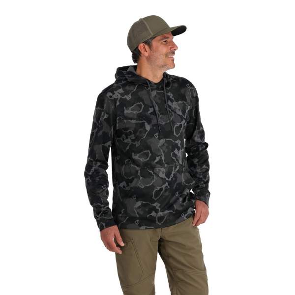 Simms Challenger Fishing Hoody, Regiment Camo Carbon