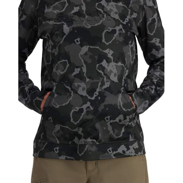 Simms Challenger Fishing Hoody, Regiment Camo Carbon