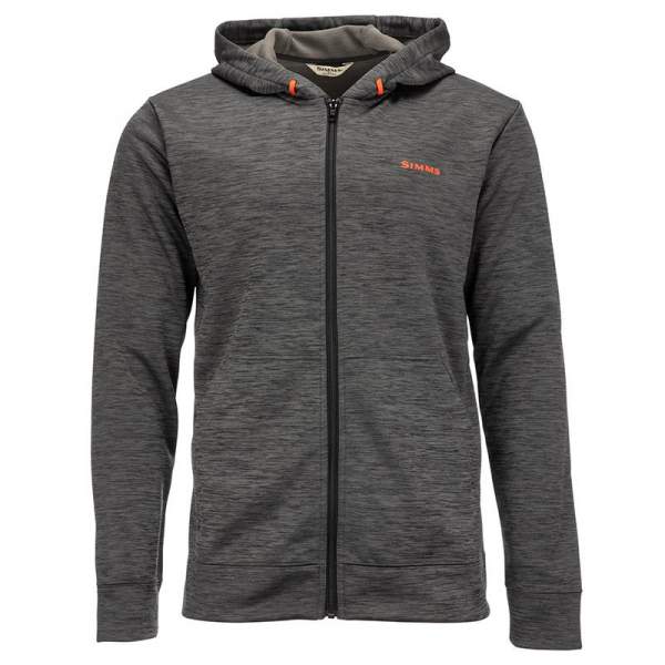 Simms Challenger Hoody - Full Zip '21, Carbon Heather