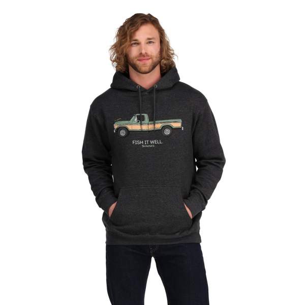 Simms Fish It Well 250 Hoody, Charcoal Heather