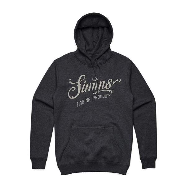 Simms Lager Script Hoody, Charcoal Heather