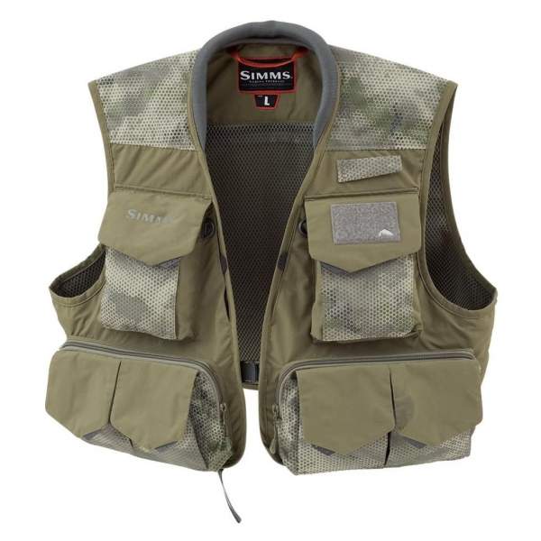 Simms Freestone Vest, Hex Camo Loden