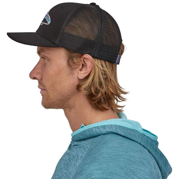 Patagonia Fitz Roy Trout Trucker Hat, Black