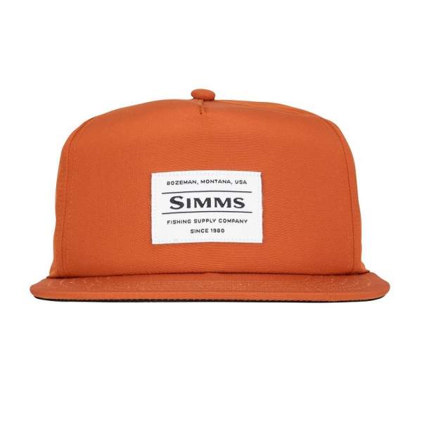 Simms Unstructured Flat Brim Cap, Simms Orange