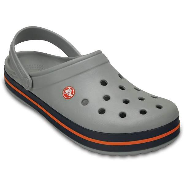 CROCS Crocband Light Grey-Navy