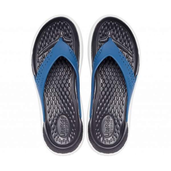 CROCS LiteRide Flip Vivid Blue-Almost White