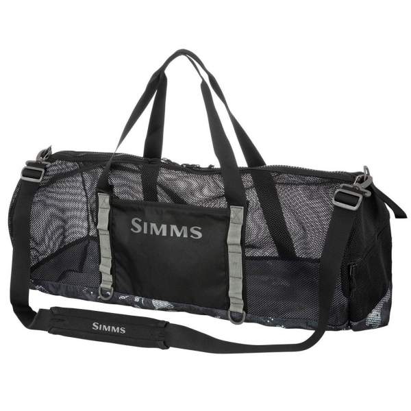 Simms Challenger Mesh Duffel, 60L, Hex Flo Camo Carbon