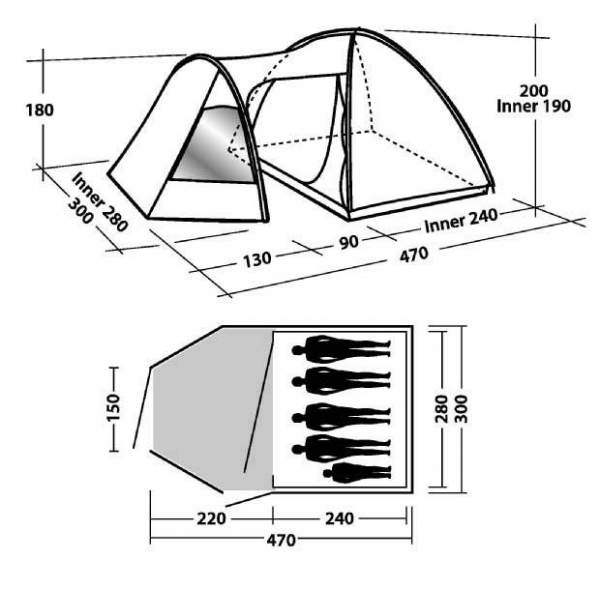 Easy Camp Eclipse 500, красный, 5