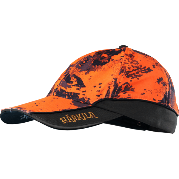 Harkila Lynx Safety Light Cap, AXIS MSP® Orange Blaze-Shadow Brown