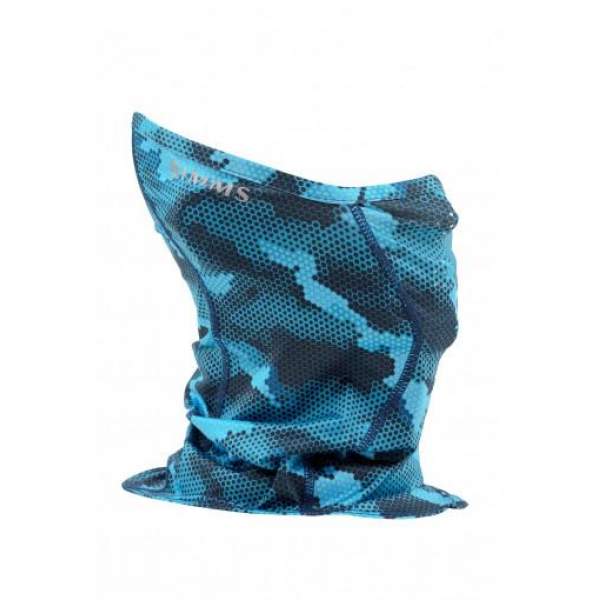 Бандана Simms BugStopper Sungaiter, Hex Camo Cobalt