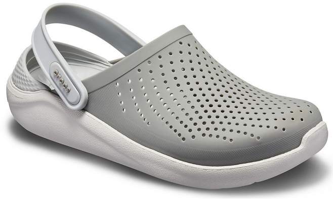 CROCS LiteRide Clog Smoke-Pearl White