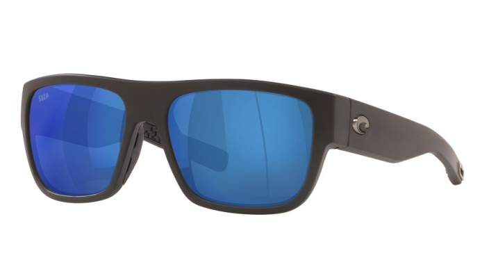 Costa Sampan Blue Mirror 580P, Matte Black Frame