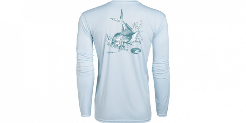 Costa TECHNICAL DORADO LS SHIRT, Light Blue