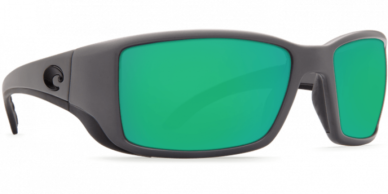 Costa Blackfin Green Mirror 580P, Matte Gray Frame