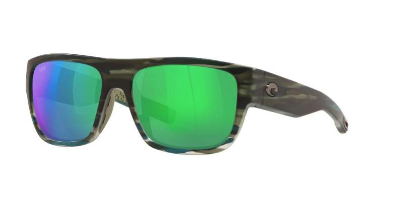 Costa Sampan Green Mirror 580P, Matte Reef