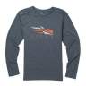 Sitka Logo Tee LS New, Lead Heather