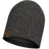 Buff Knitted & Full Fleece Hat, Lyne Grey