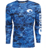 Costa TECHNICAL MOSSY OAK ELEMENTS LS SHIRT, Camo Blue