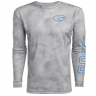 Costa TECHNICAL TOPOGRAPHIC LS SHIRT, Gray