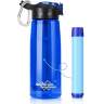 Membrane Solutions WATER FILTER BOTTLE 428913, Blue