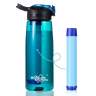 Membrane Solutions WATER FILTER BOTTLE 428915, Aqua Green