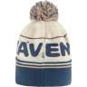 Fjallraven Pom Hat, Chalk White-Indigo Blue