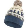 Fjallraven Pom Hat, Chalk White-Indigo Blue