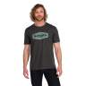 Simms Logo Frame T-Shirt, Charcoal Heather