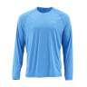 Simms SolarFlex LS Crewneck - Solid, Pacific Heather