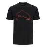 Simms Trout Outline T-Shirt, Black