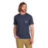 Simms Two Tone Pocket Tee, Navy Heather