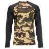 Simms Lightweight Baselayer Top, CX Woodland Camo