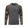 Simms SolarFlex Hoody - Print, Woodland Camo-Carbon Heather