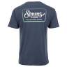 Simms Two Tone Pocket Tee, Navy Heather