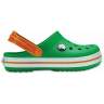 CROCS Crocband Clog K Grass Green-White-Blazing Orange