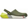 CROCS LiteRide Colorblock Clog Army Green-White