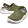 CROCS LiteRide Colorblock Clog Army Green-White New