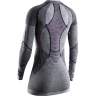 X-BIONIC APANI® 4.0 MERINO SHIRT ROUND NECK LG SL WMN, S, Black-Grey