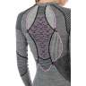 X-BIONIC APANI® 4.0 MERINO SHIRT ROUND NECK LG SL WMN, S, Black-Grey