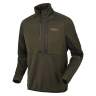 Harkila Tidan Hybrid Half Zip Fleece Jacket, Willow Green-Black